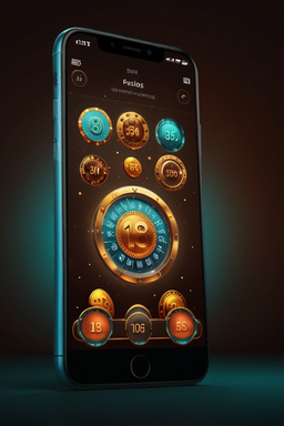 Smartphone avec l’app casino Pistolo